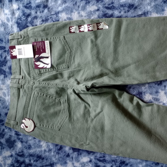 Gloria Vanderbilt Amanda Stretch Classic Fit Women's Jeans Denim Green, Size 10 - Picture 2 of 5